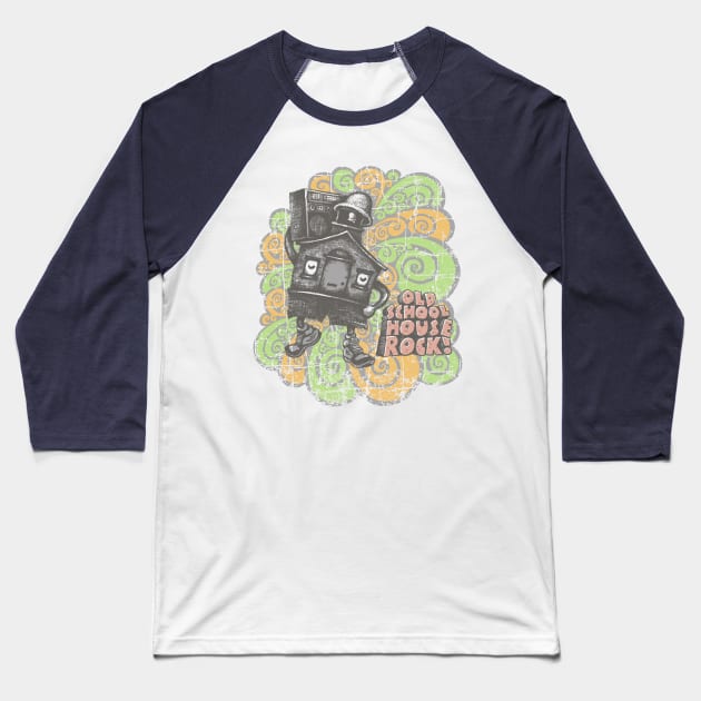 Old School House Rock Baseball T-Shirt by kg07_shirts